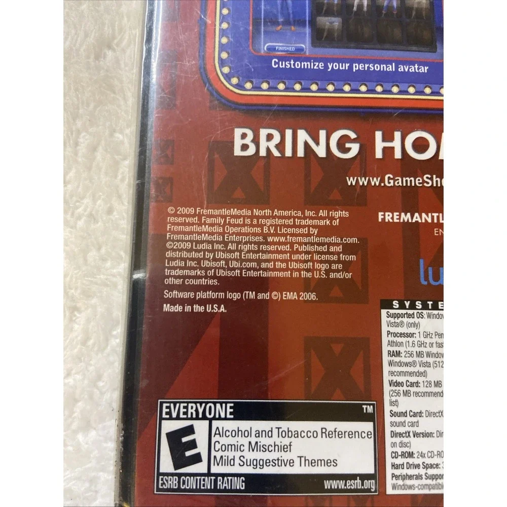 Family Feud 2010 Edition‎ Brand New Sealed Game NIP Ubisoft PC CD ROM